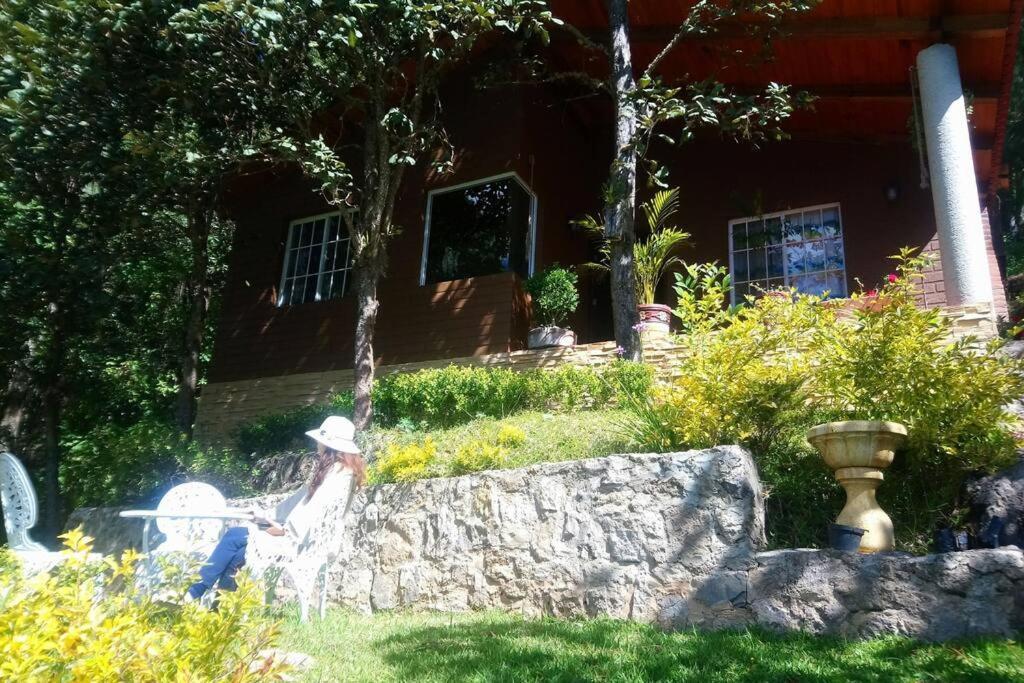 Cabana Con Banera Y Chimeneas En Puesta De Sol El Pacifico Extérieur photo