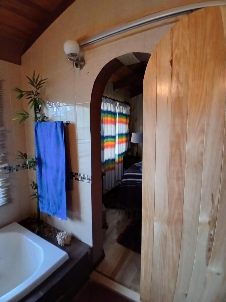 Cabana Con Banera Y Chimeneas En Puesta De Sol El Pacifico Extérieur photo