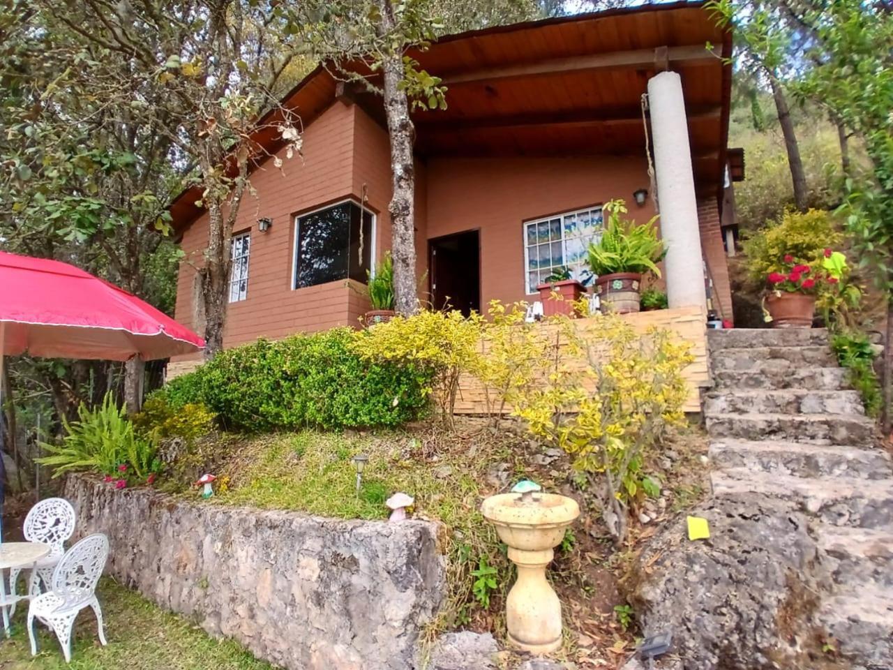 Cabana Con Banera Y Chimeneas En Puesta De Sol El Pacifico Extérieur photo